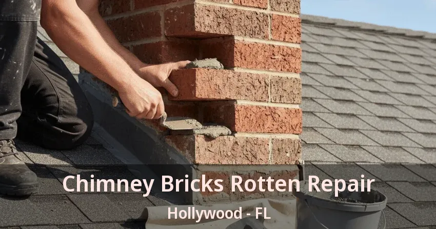 Chimney Bricks Rotten Repair Hollywood - FL